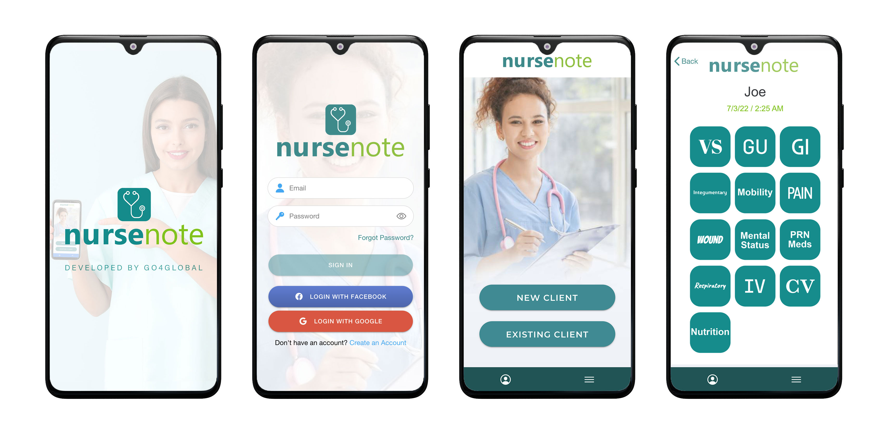 Nurse Note App Screenshots